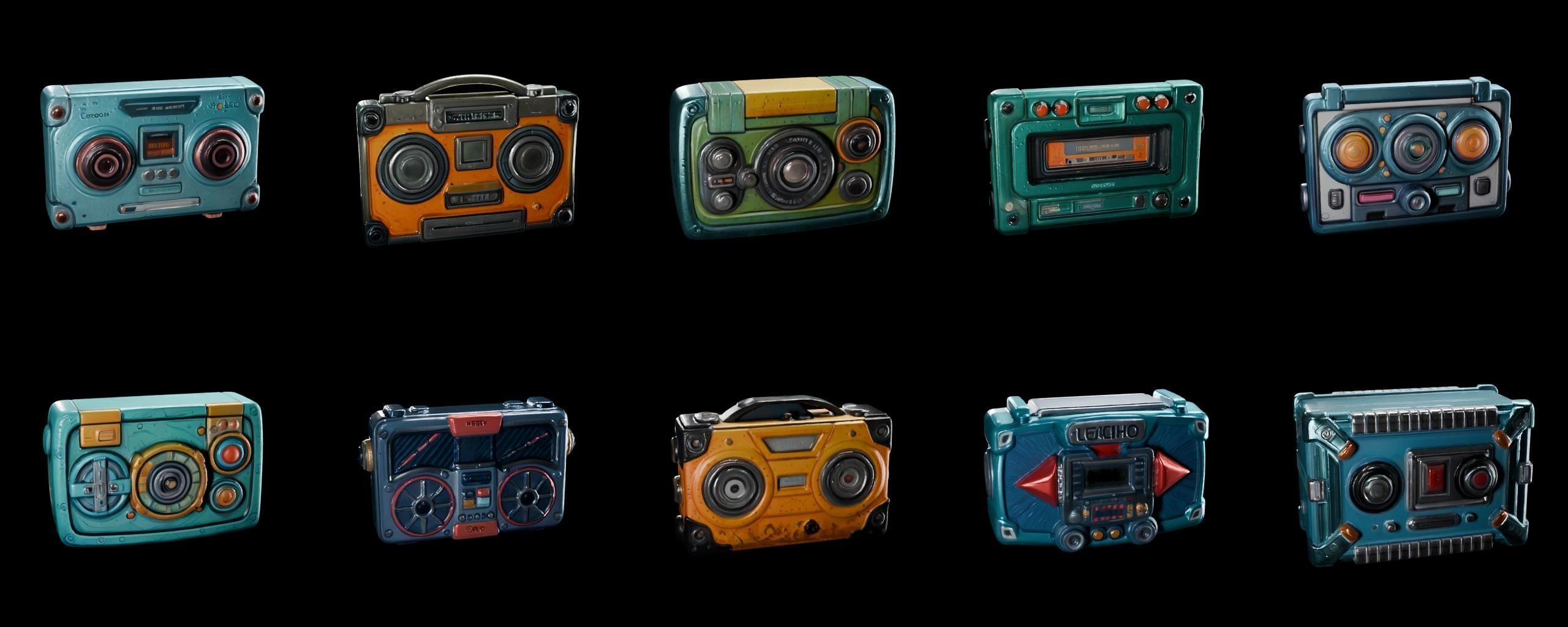  Boomer bundle 5 pack 100 fbx Low-poly 3D model_3