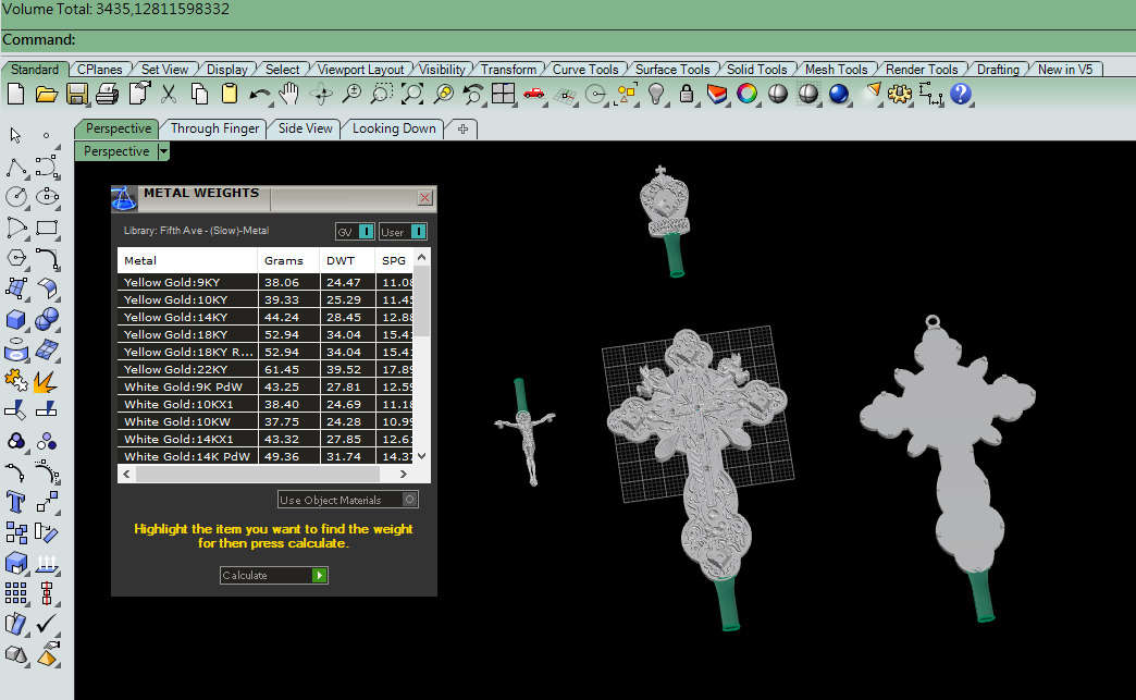 Cross Pendant 11401 3D print model_11