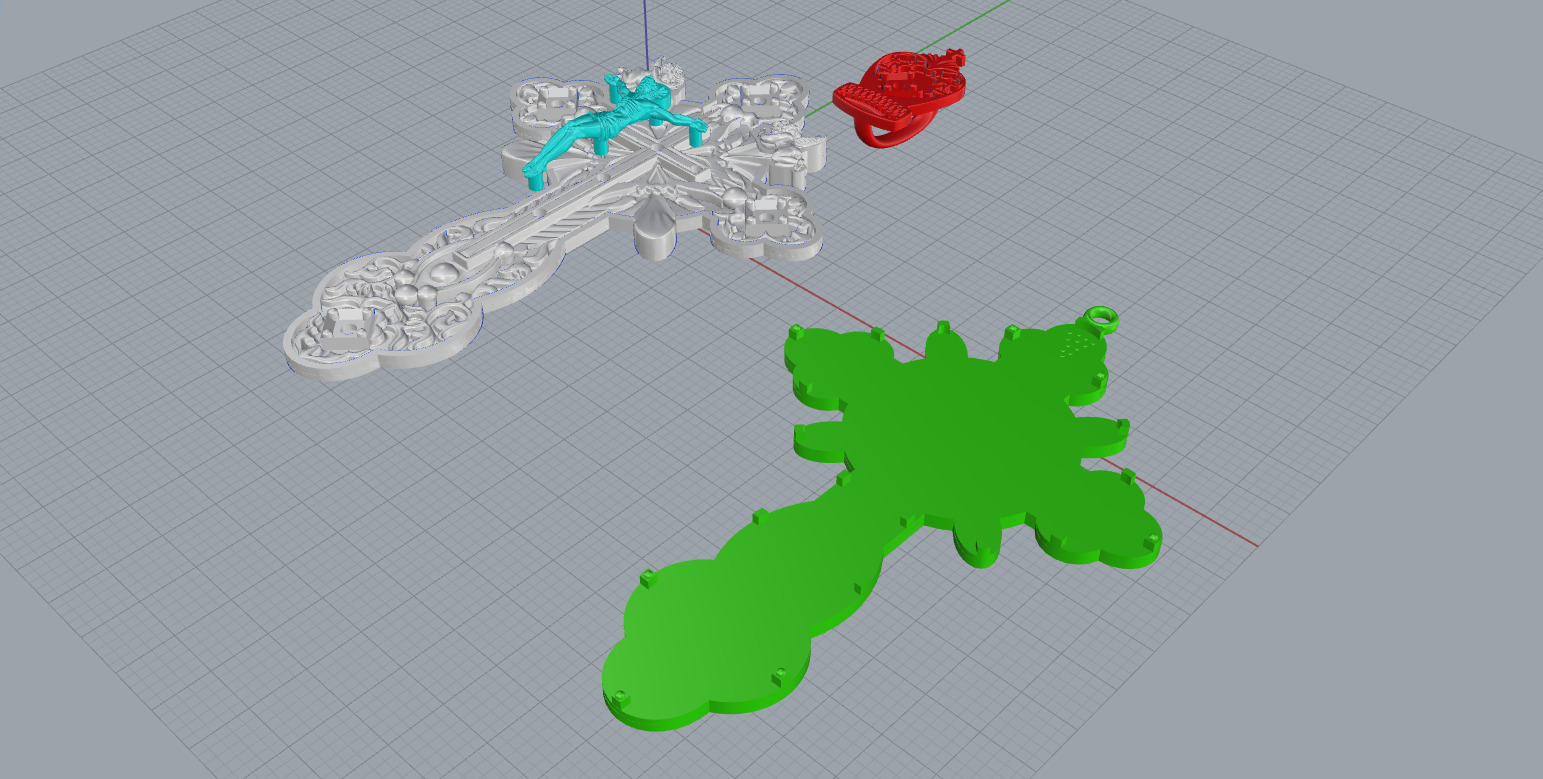 Cross Pendant 11401 3D print model_4