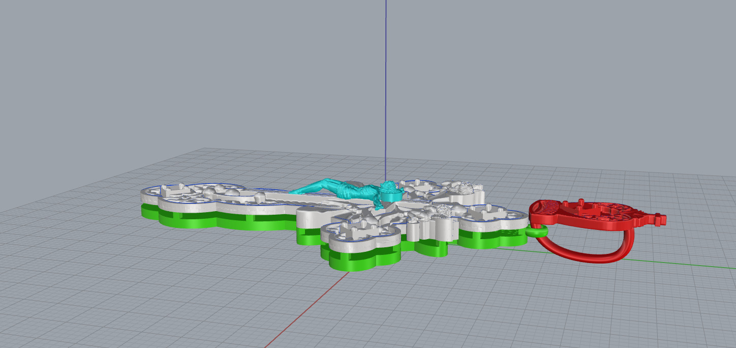 Cross Pendant 11401 3D print model_8