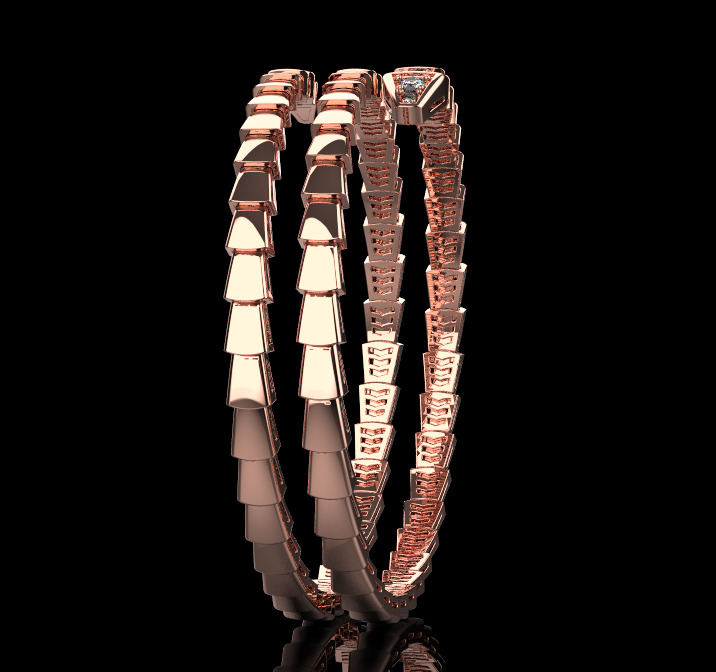 Serpent Bracelet 11212 3D print model_2