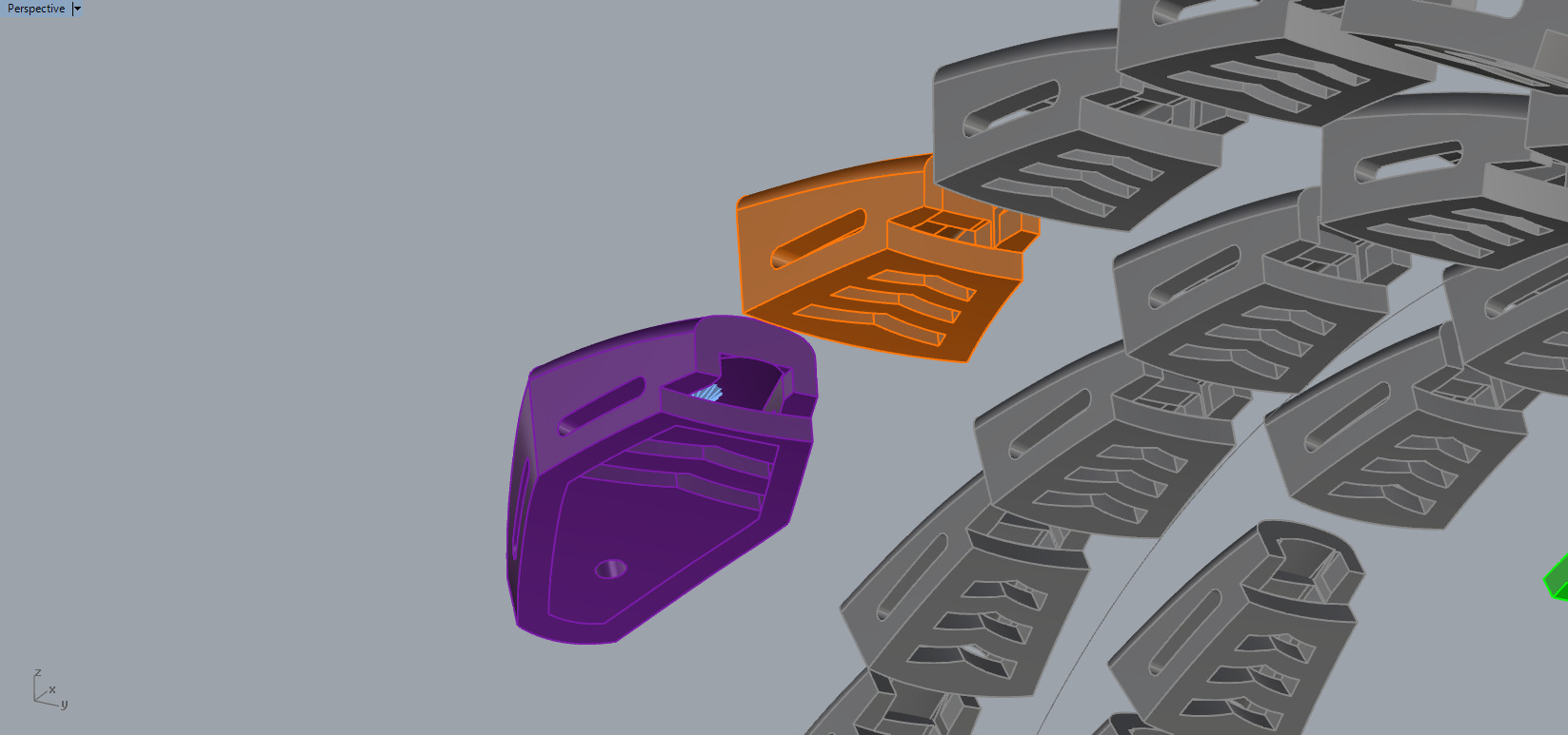 Serpent Bracelet 11212 3D print model_5