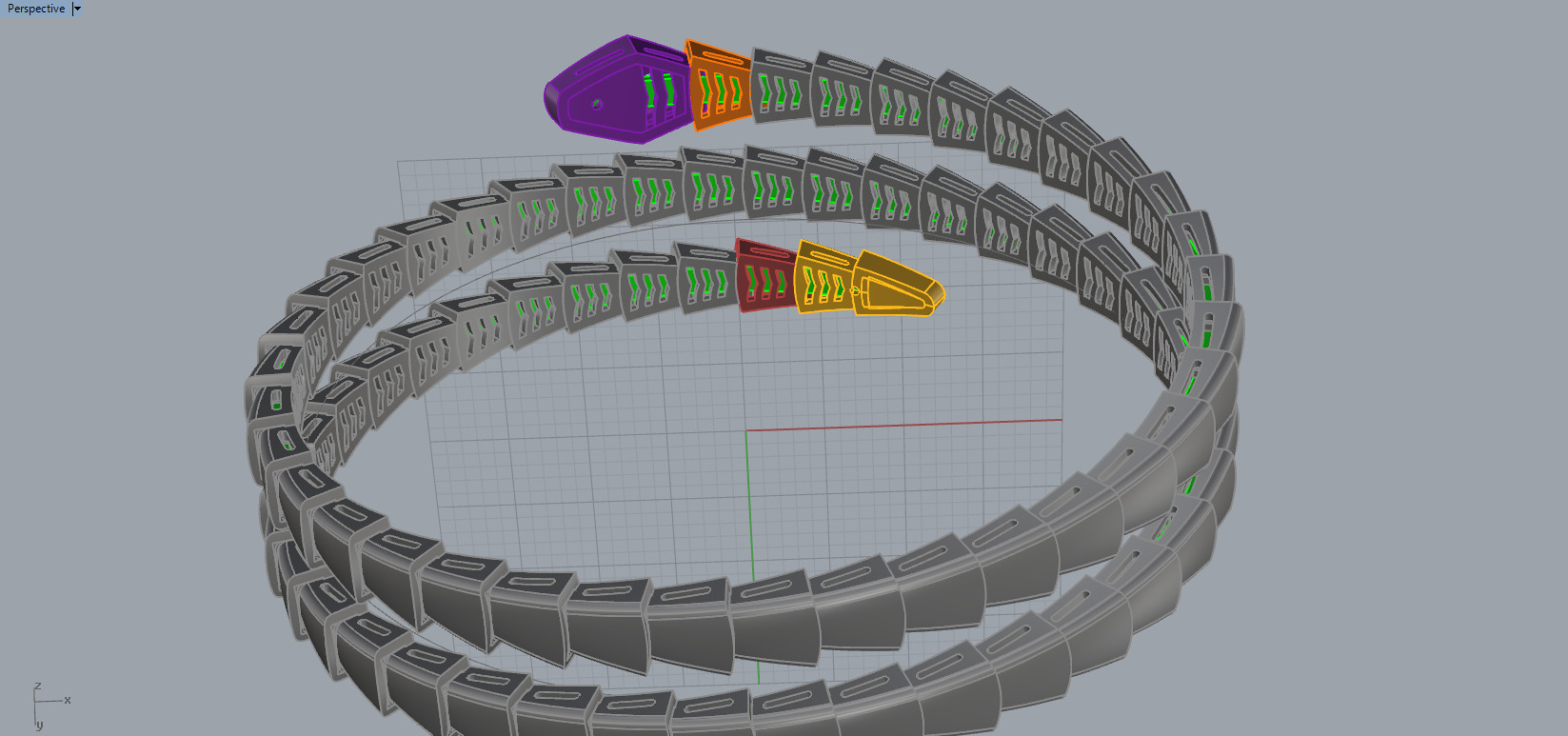 Serpent Bracelet 11212 3D print model_7