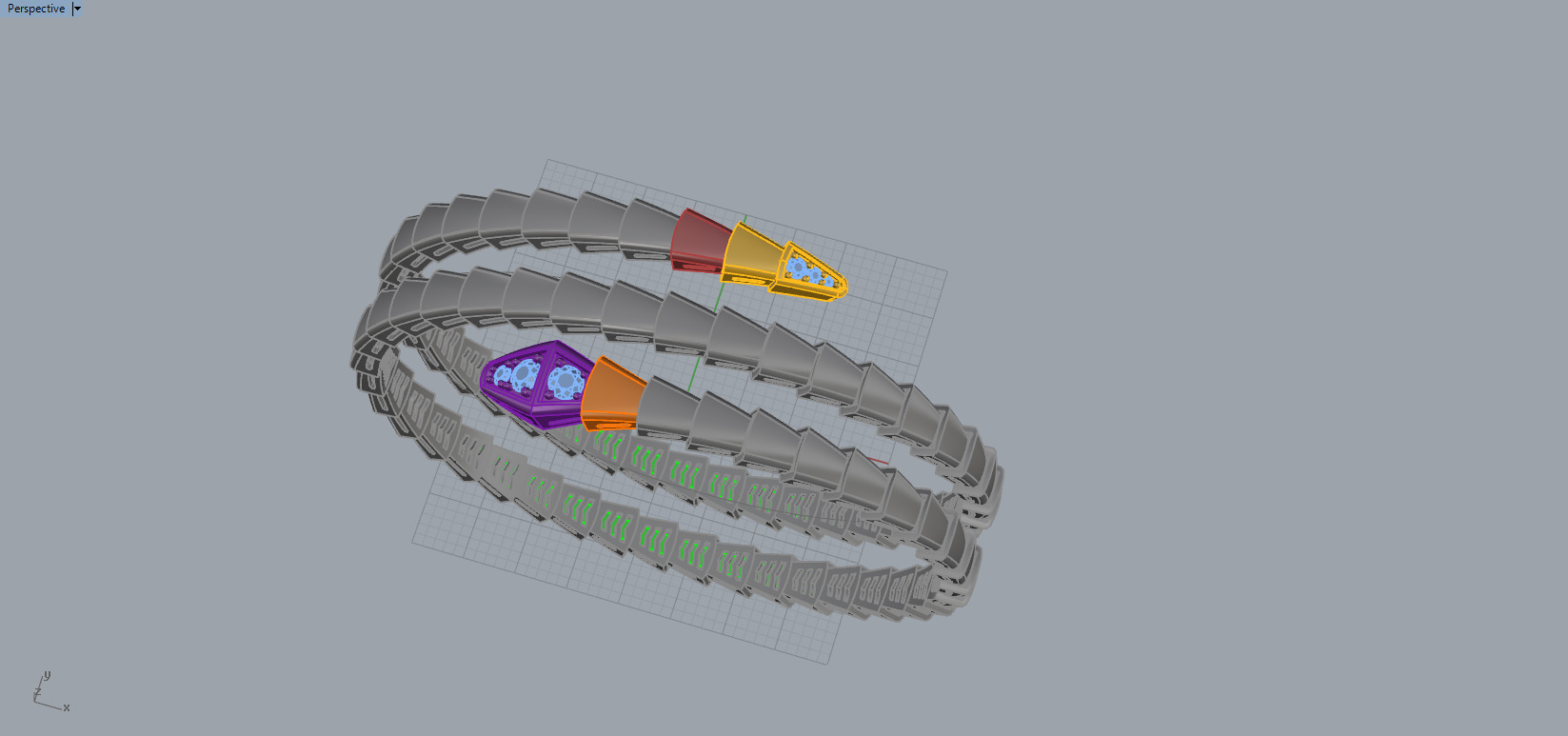 Serpent Bracelet 11212 3D print model_8