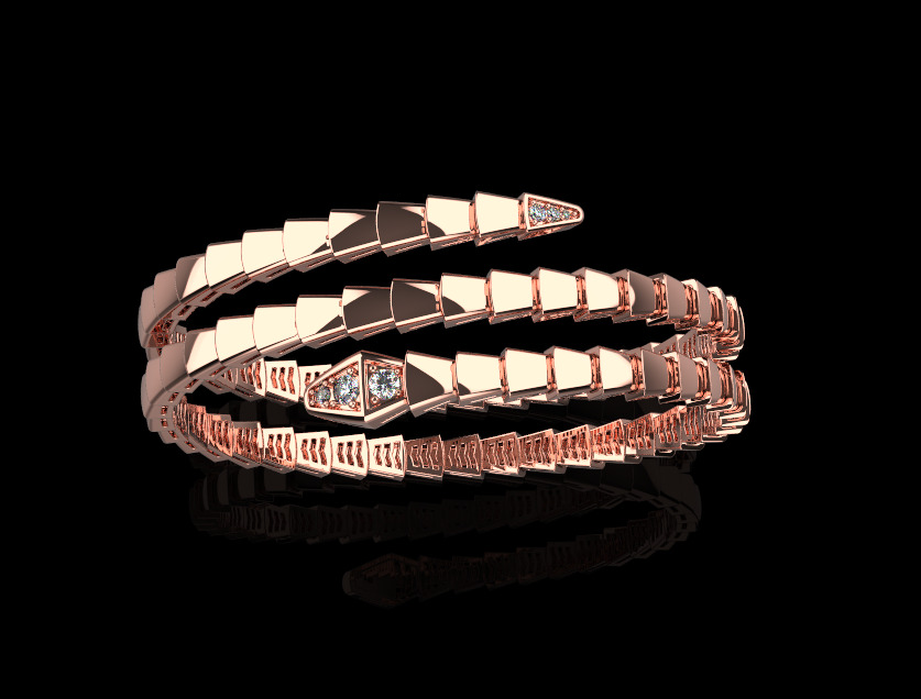 Serpent Bracelet 11212 3D print model_1