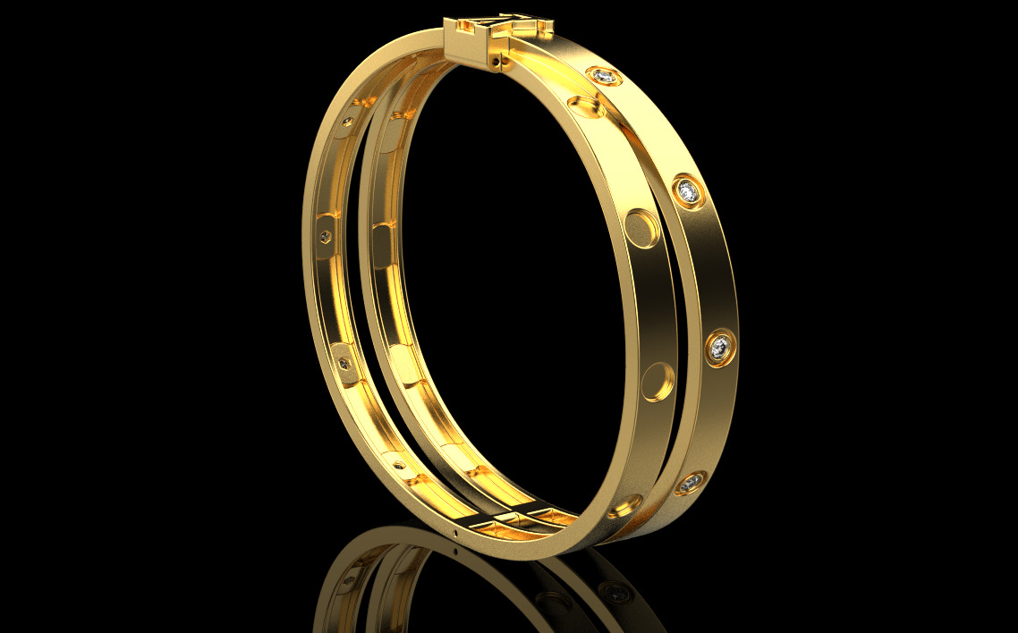 Bracelet LV 11002 3D print model_2