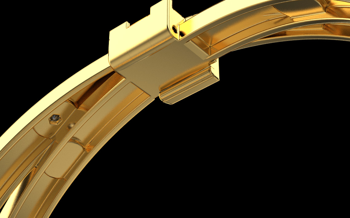 Bracelet LV 11002 3D print model_3