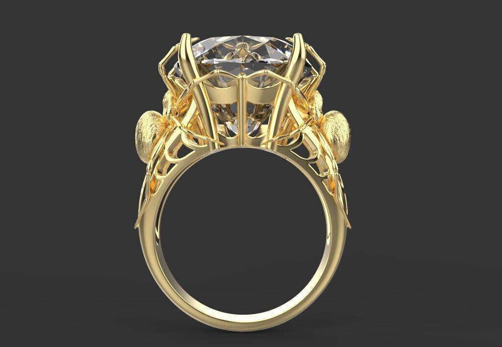 Ring and Earrings set 10742 3D print model_4