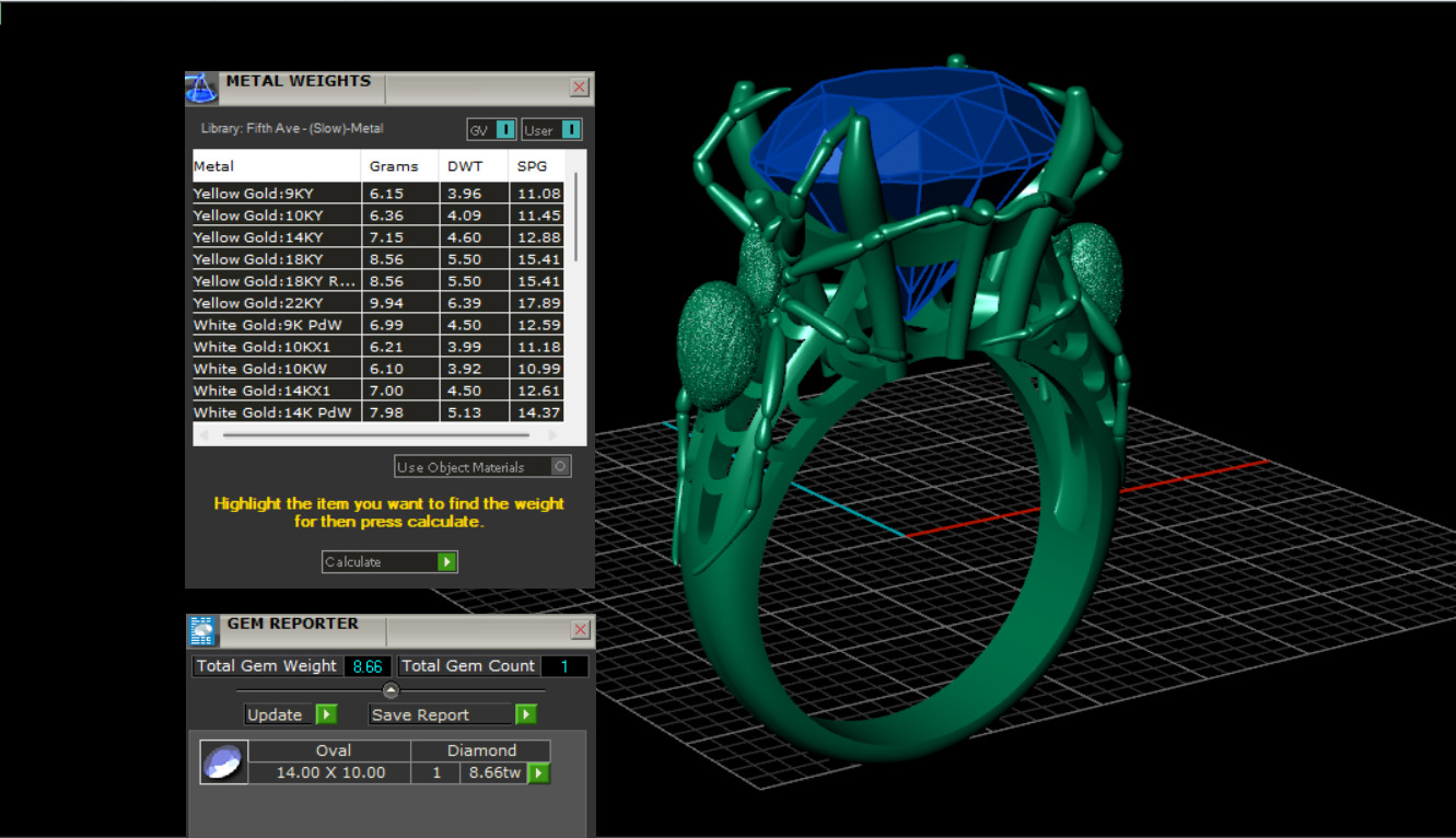 Ring and Earrings set 10742 3D print model_18