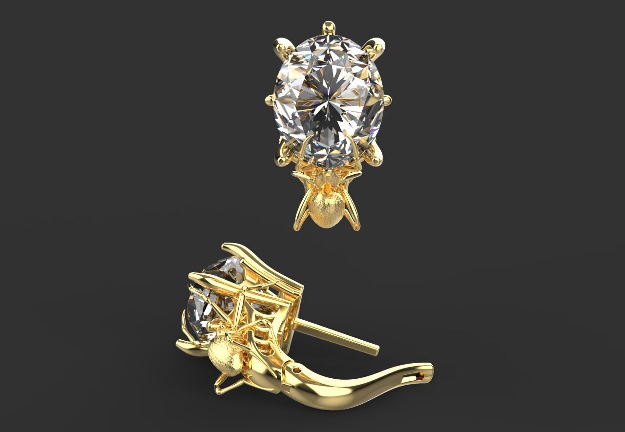 Ring and Earrings set 10742 3D print model_3