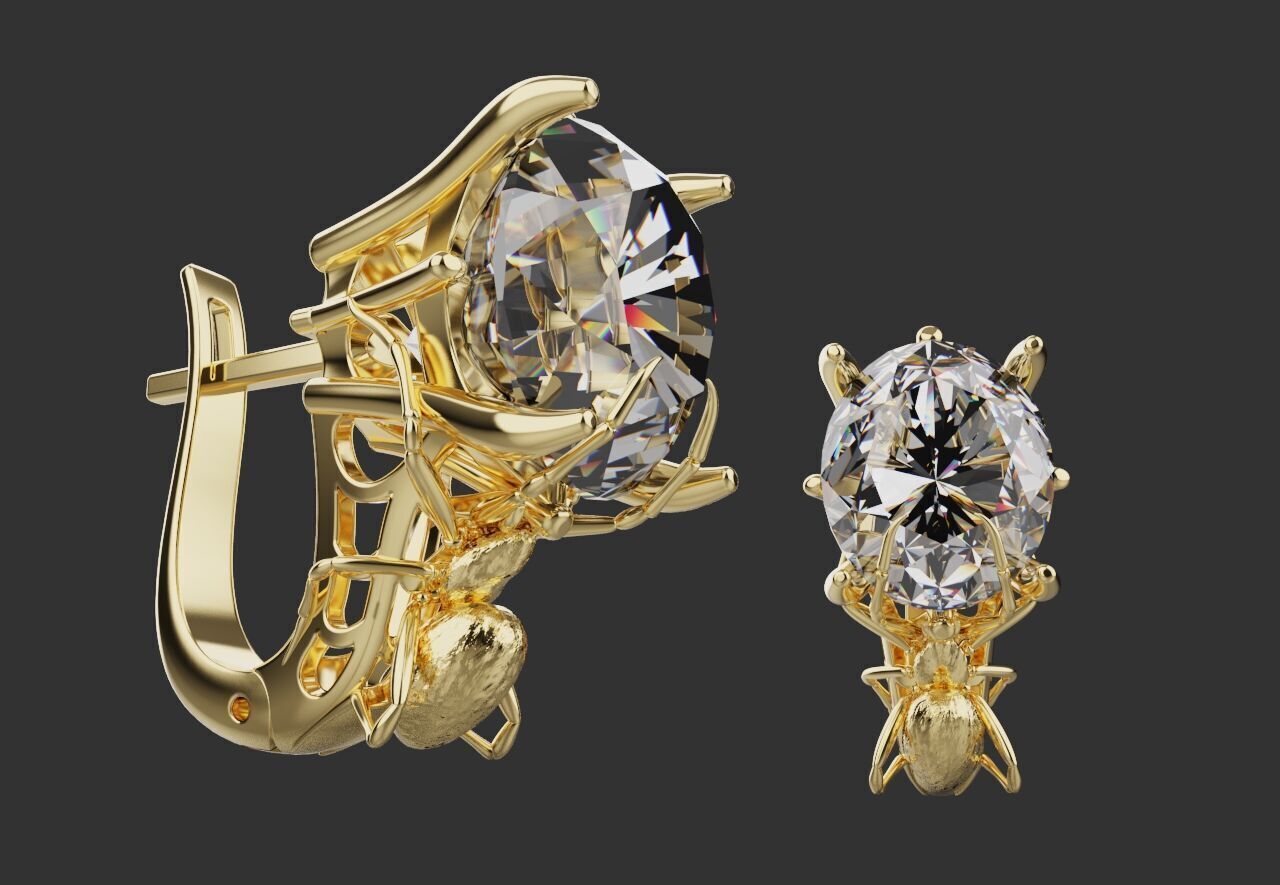 Ring and Earrings set 10742 3D print model_2