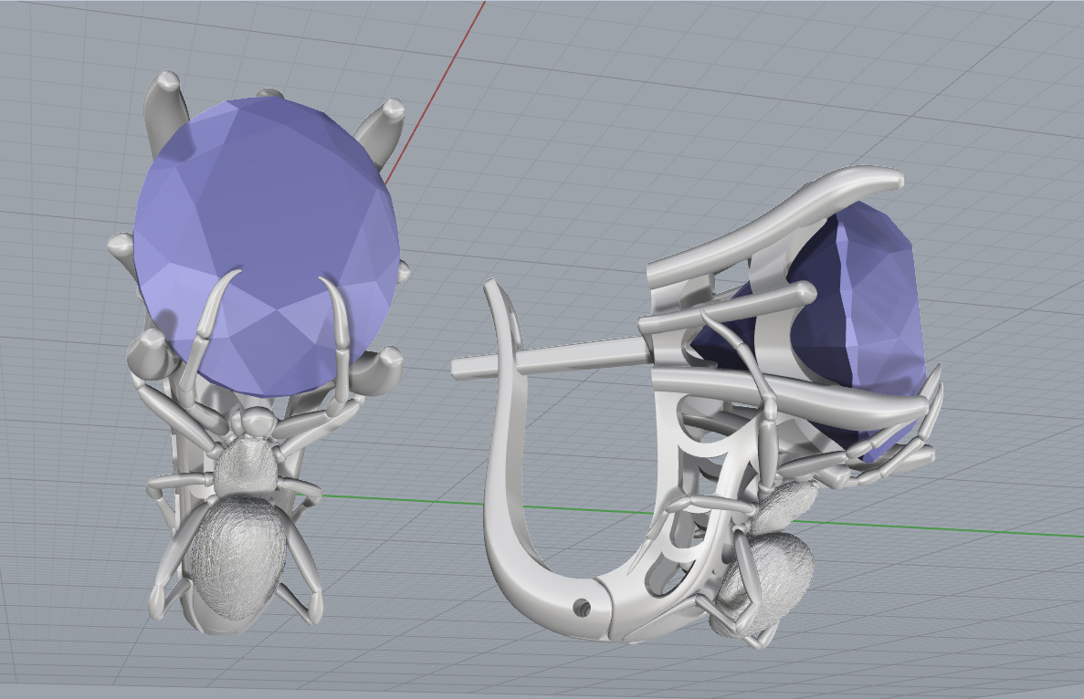 Ring and Earrings set 10742 3D print model_11