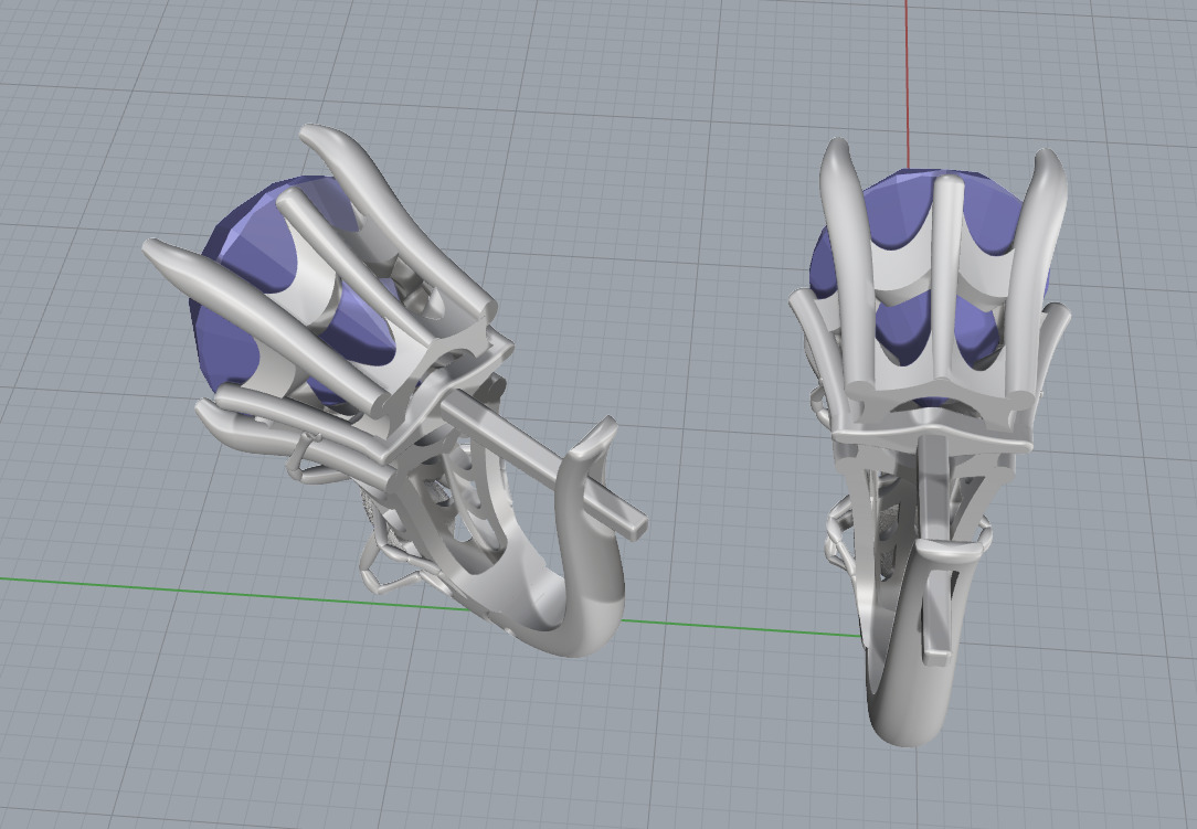 Ring and Earrings set 10742 3D print model_14