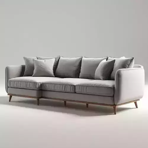 Modern Luxury Sofa  High-Quality PBR Game-Ready 3D Model