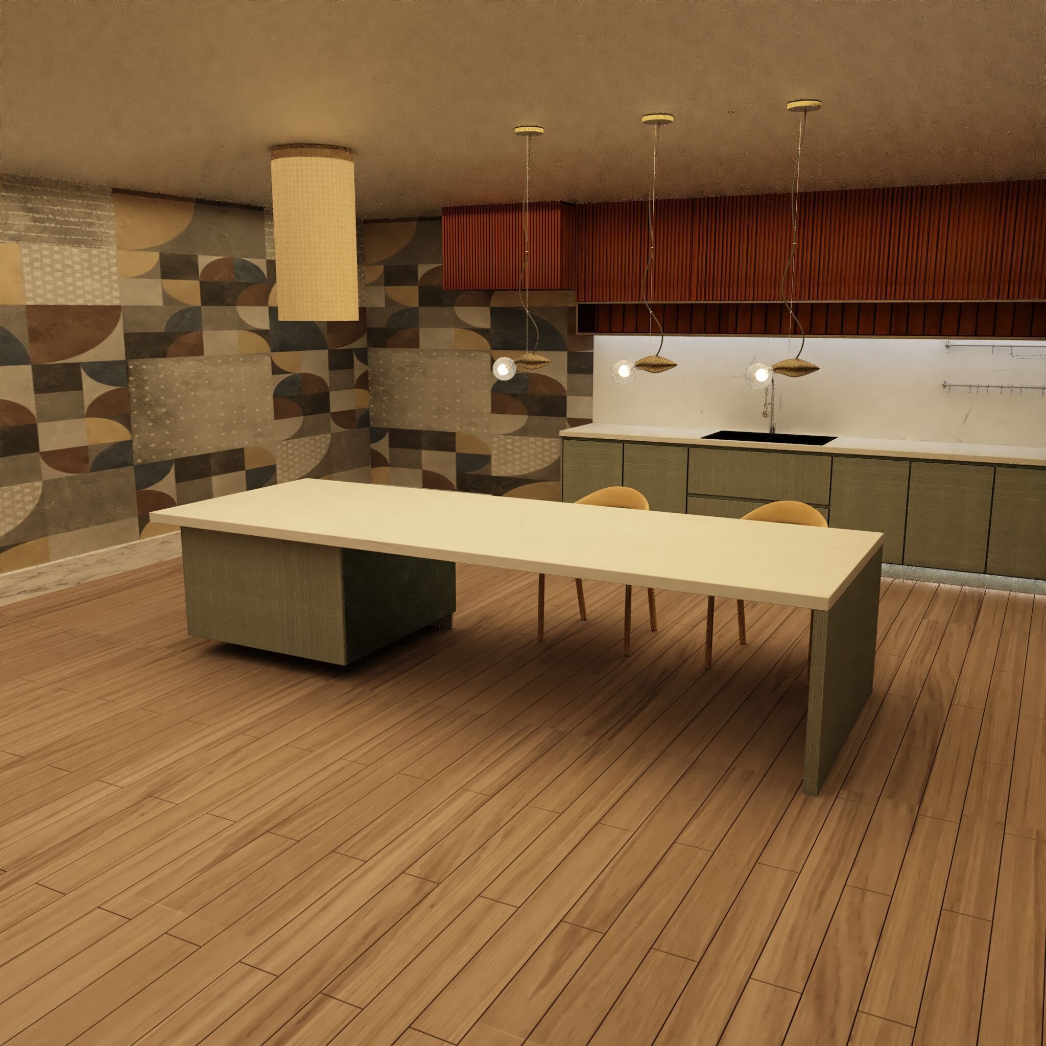 High-Poly Modular Kitchen 3D model_1