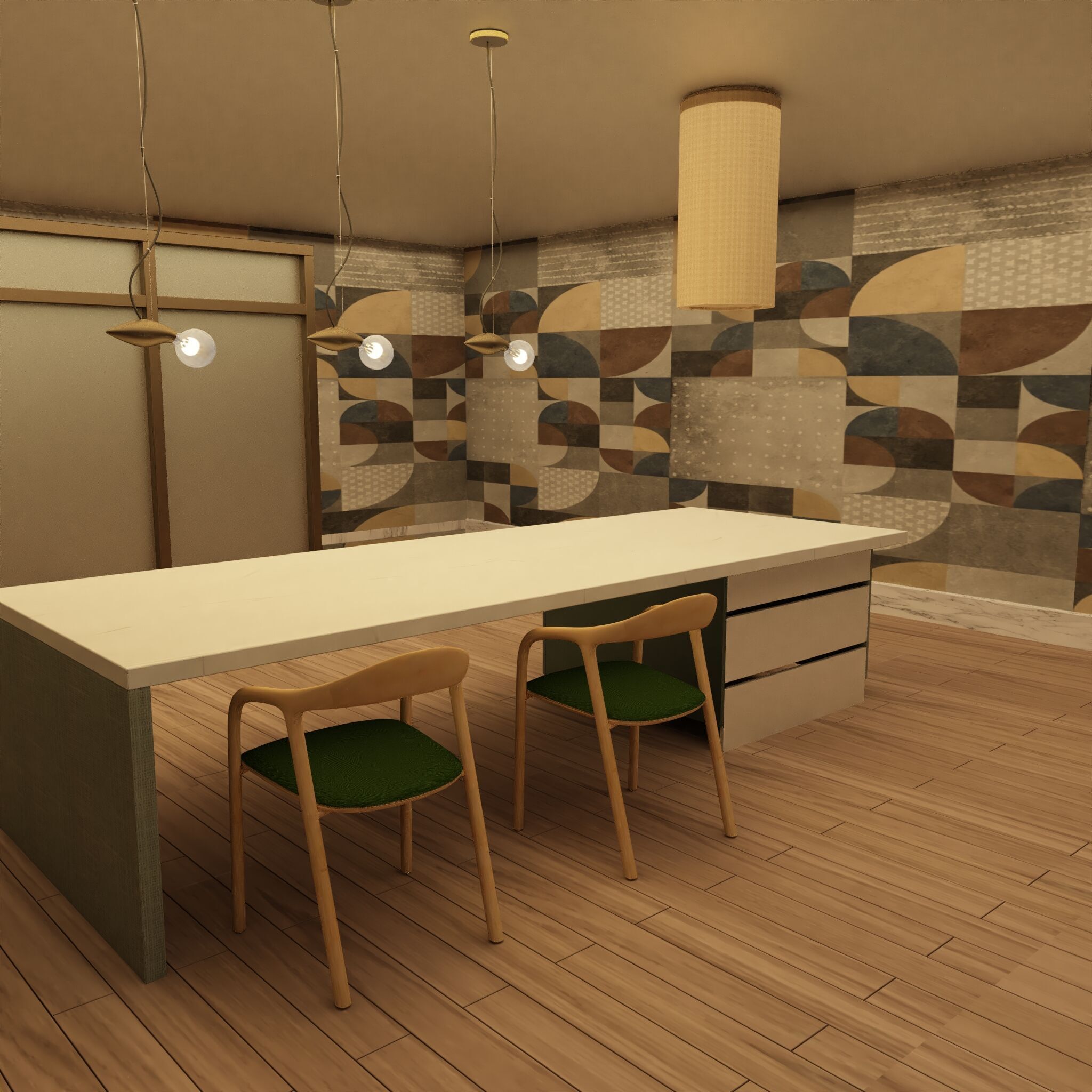 High-Poly Modular Kitchen 3D model_2