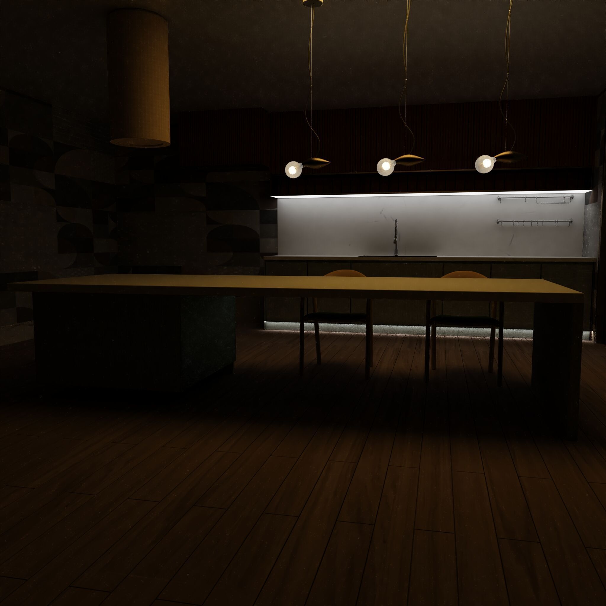 High-Poly Modular Kitchen 3D model_5