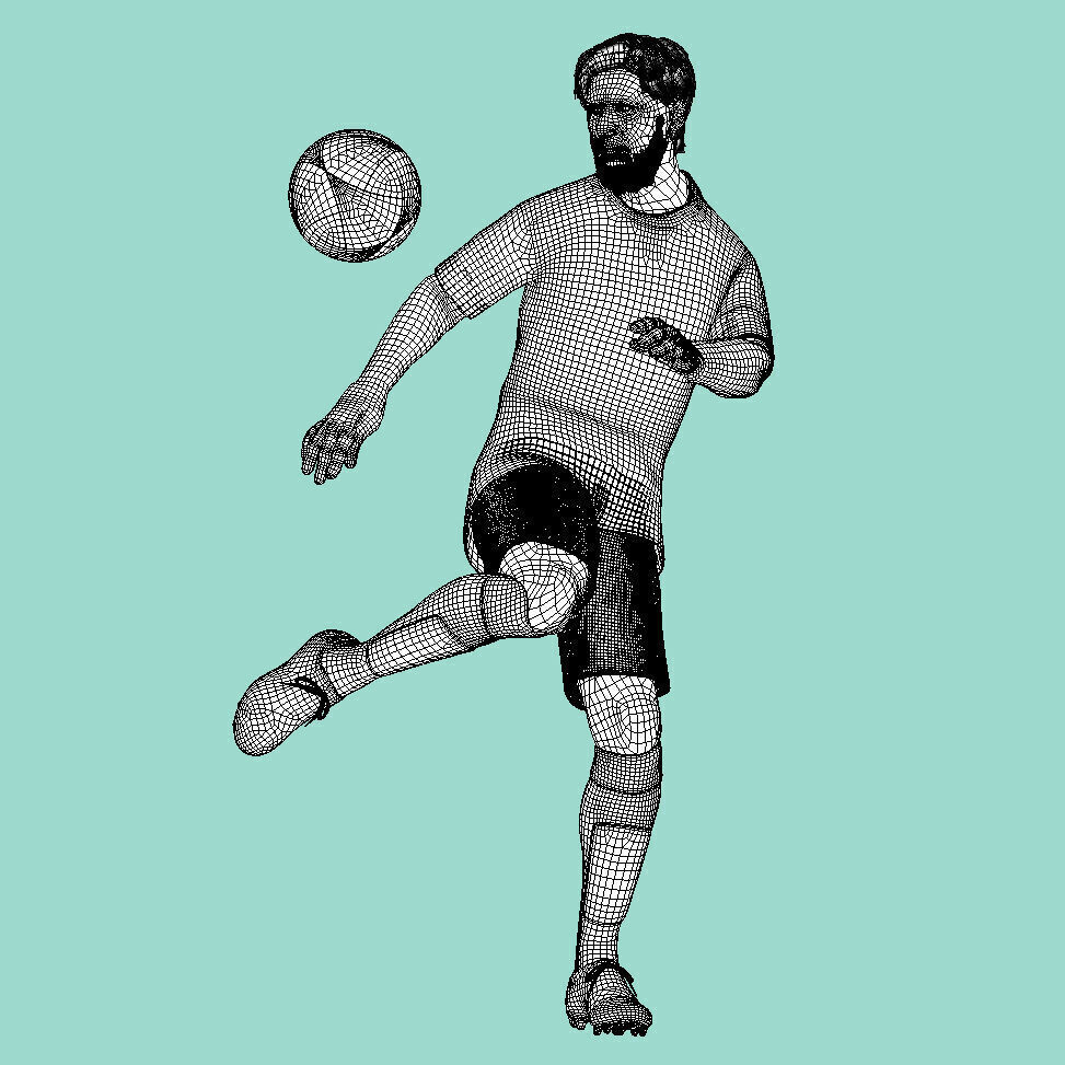 Lionel Messi Inter Miami 24-25 3d animation 3D model_7