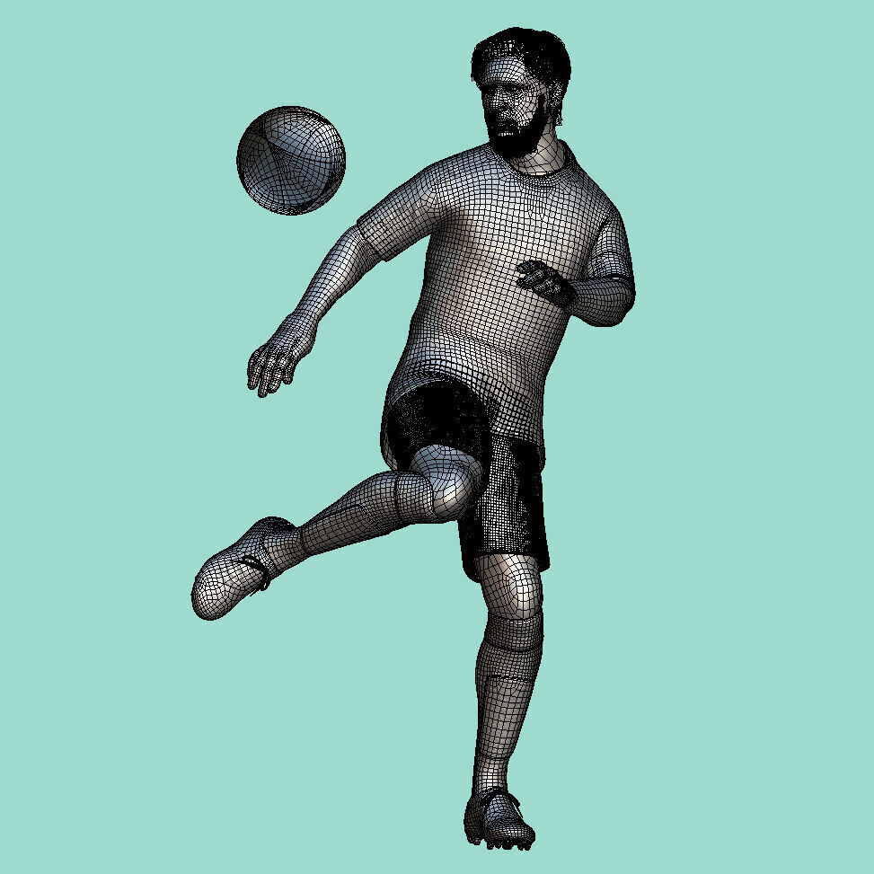 Lionel Messi Inter Miami 24-25 3d animation 3D model_5