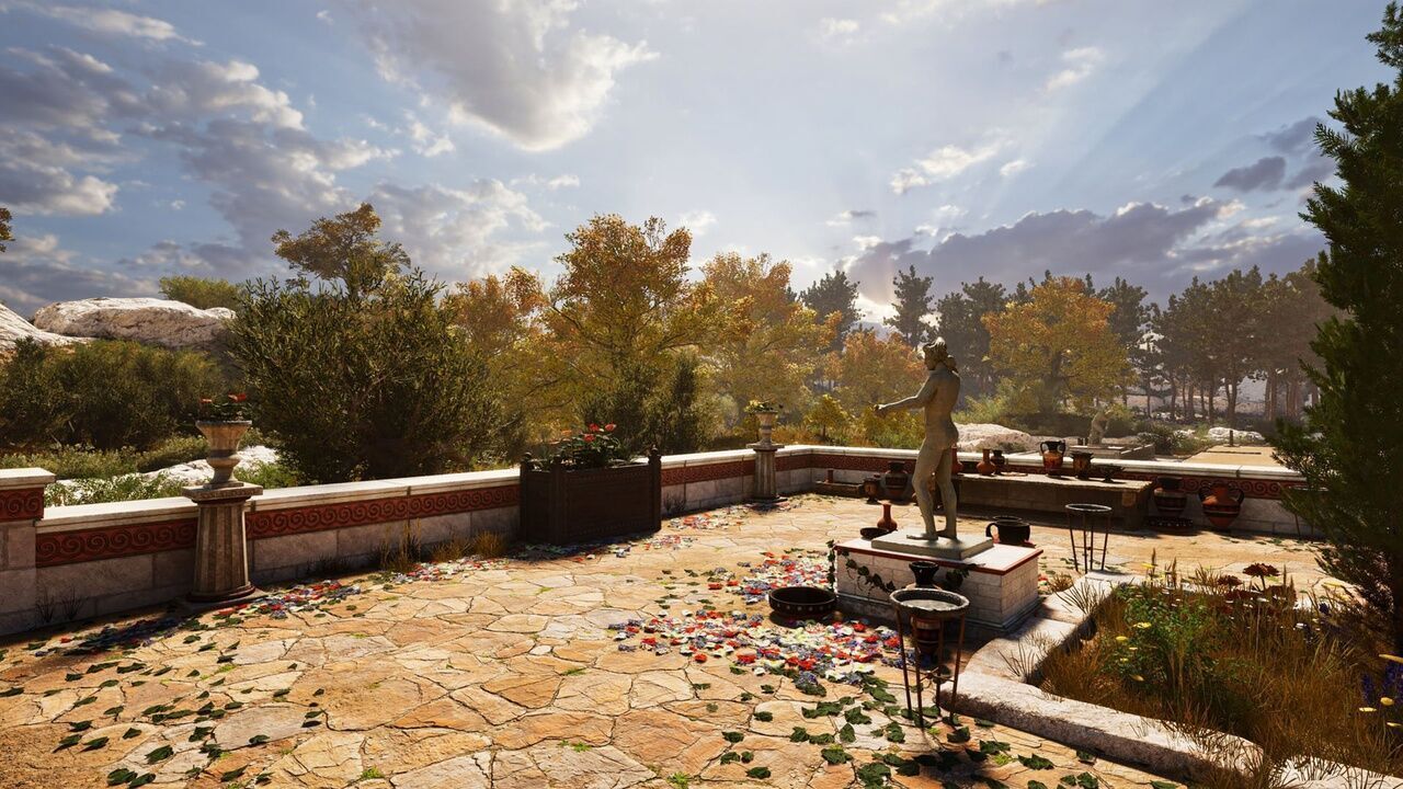 Ancient Greek Stadium Mediterranean Modular Environment Low-poly 3D model_3