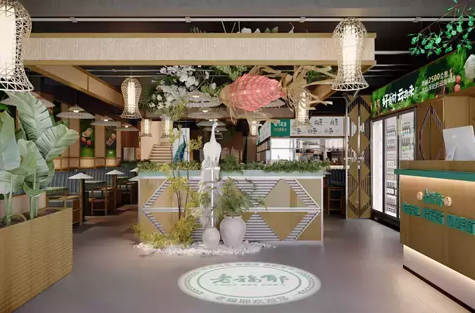 Yunnan cuisine Southeast Asian restaurant hall