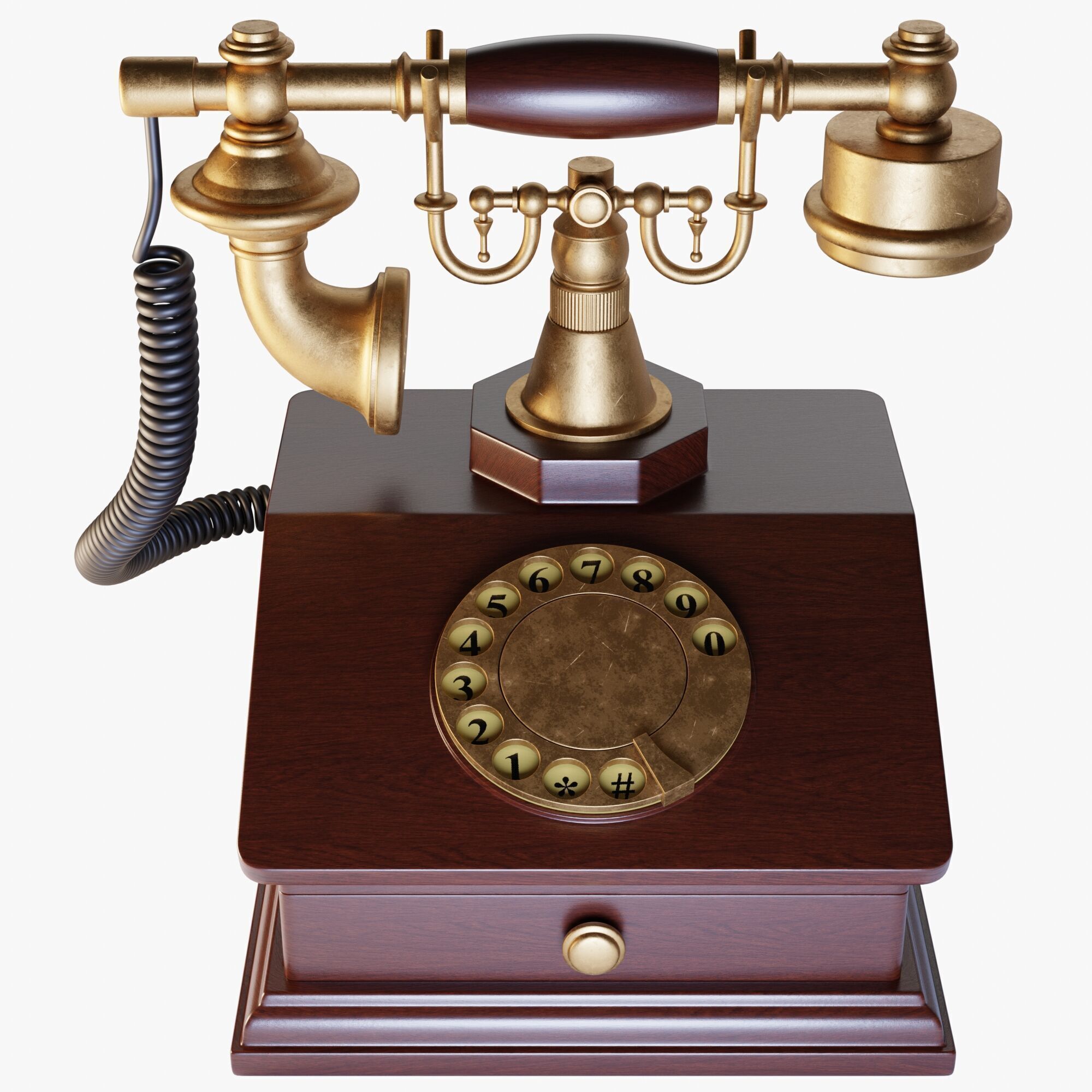 Old Telephone 3D model_1