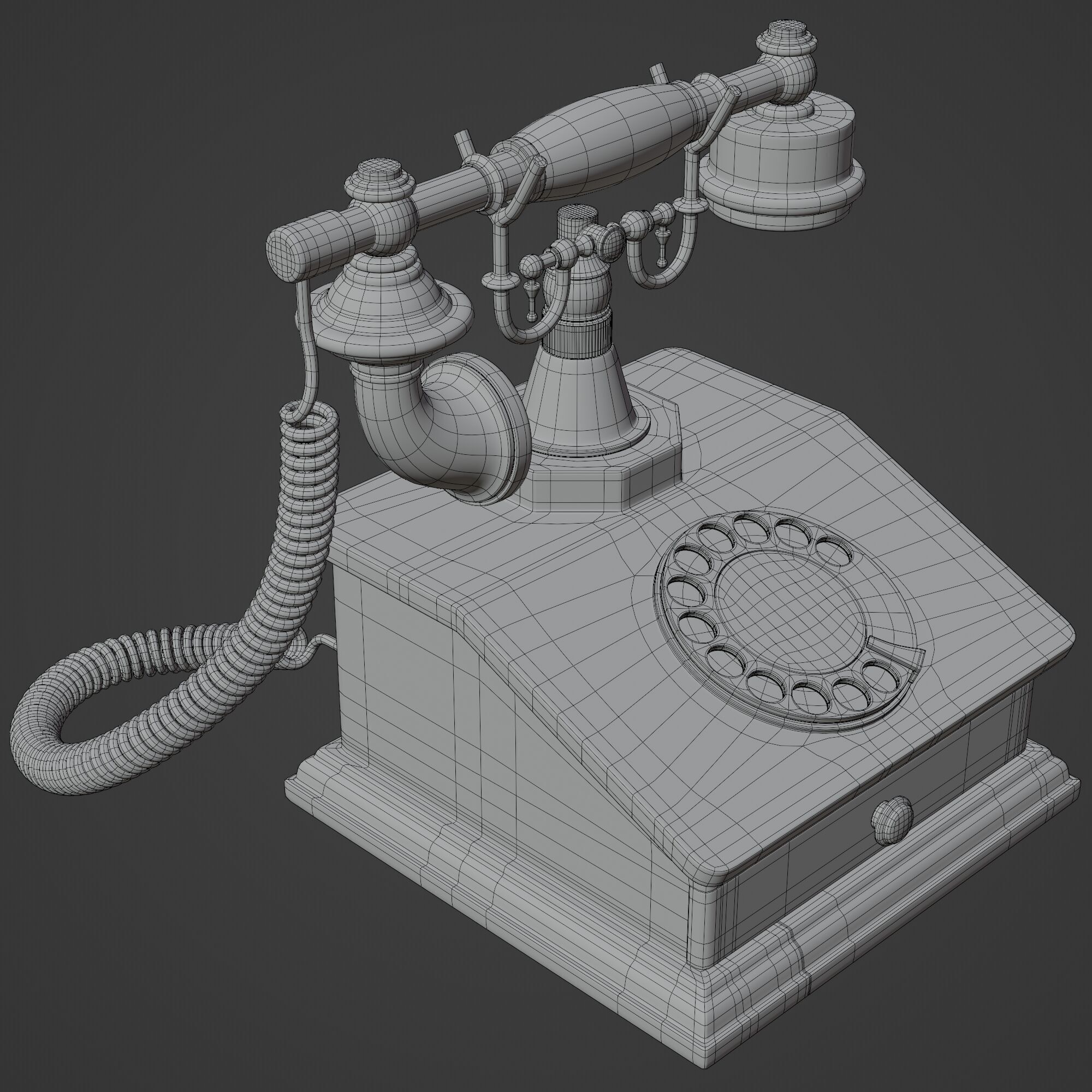 Old Telephone 3D model_10