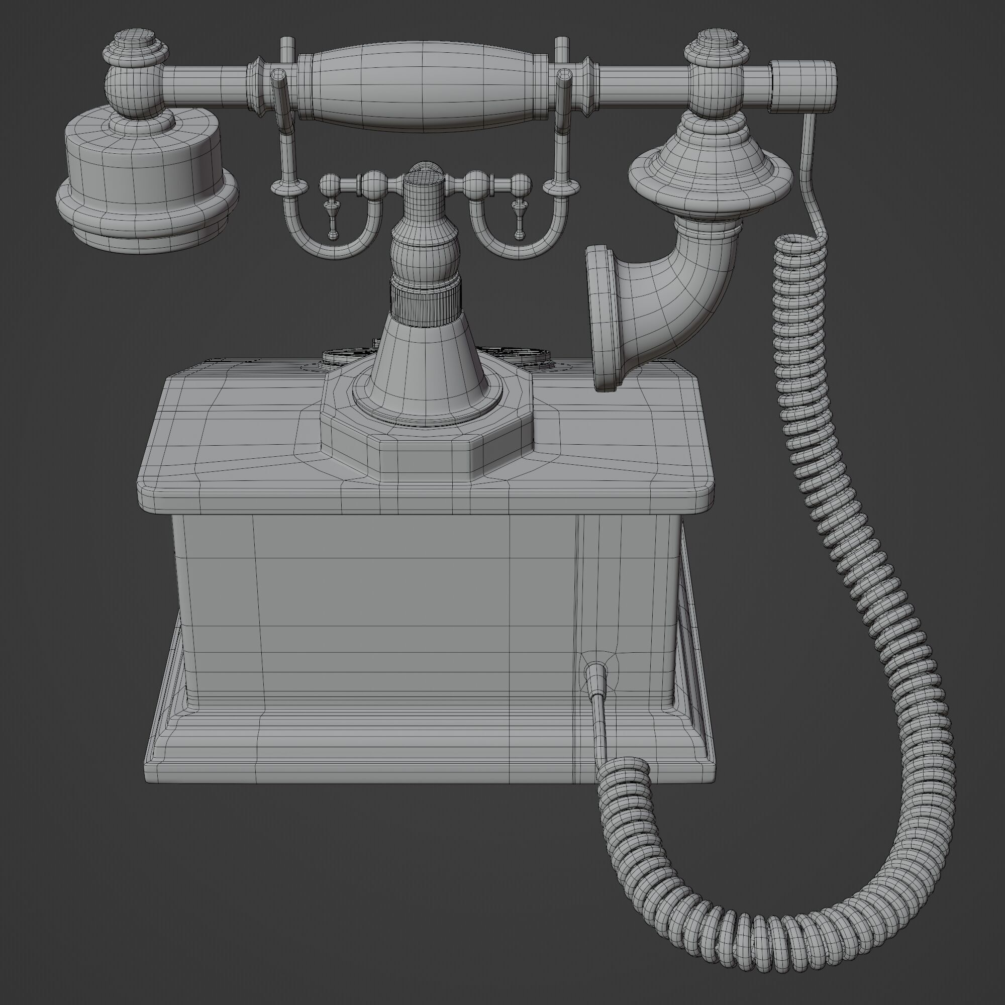 Old Telephone 3D model_13