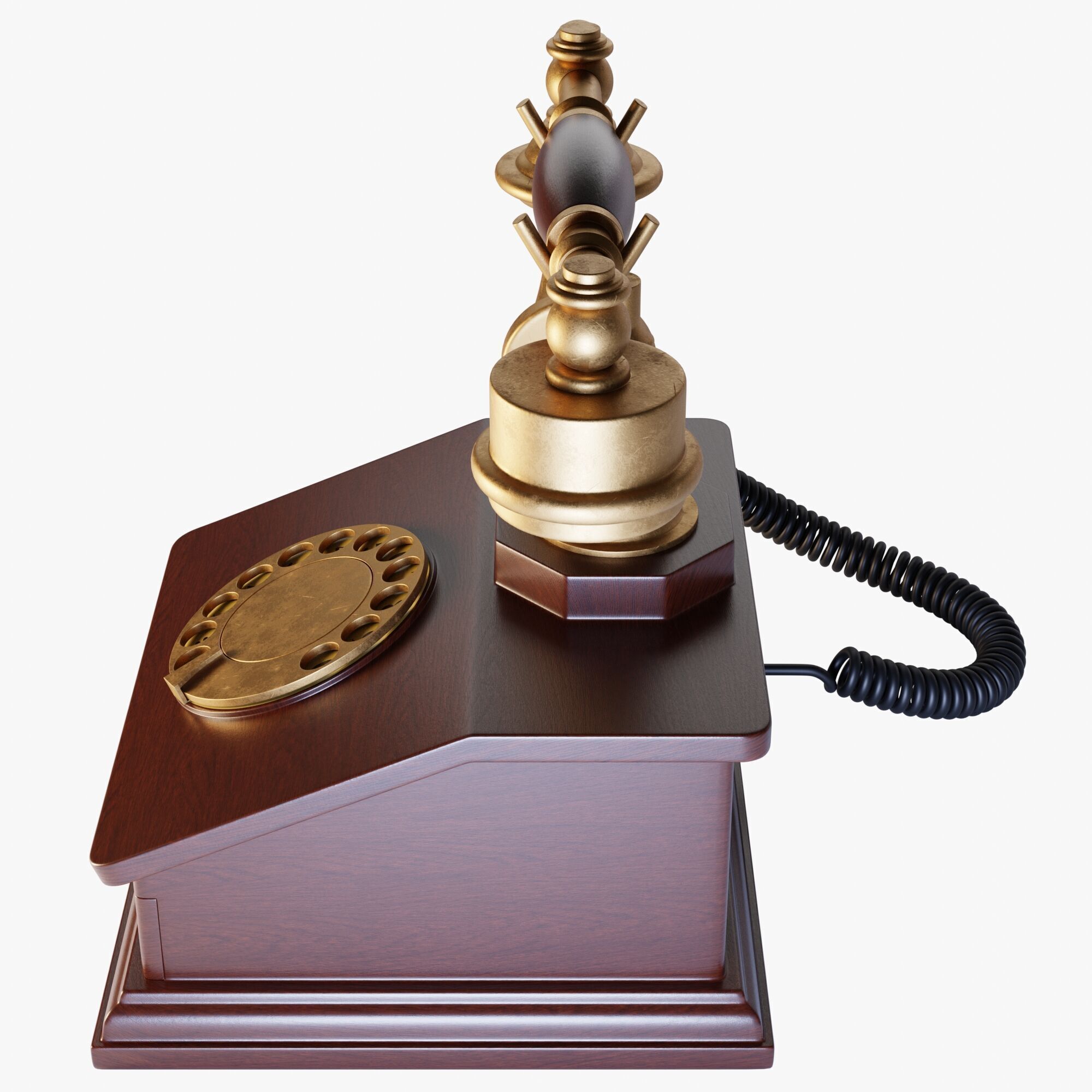 Old Telephone 3D model_7