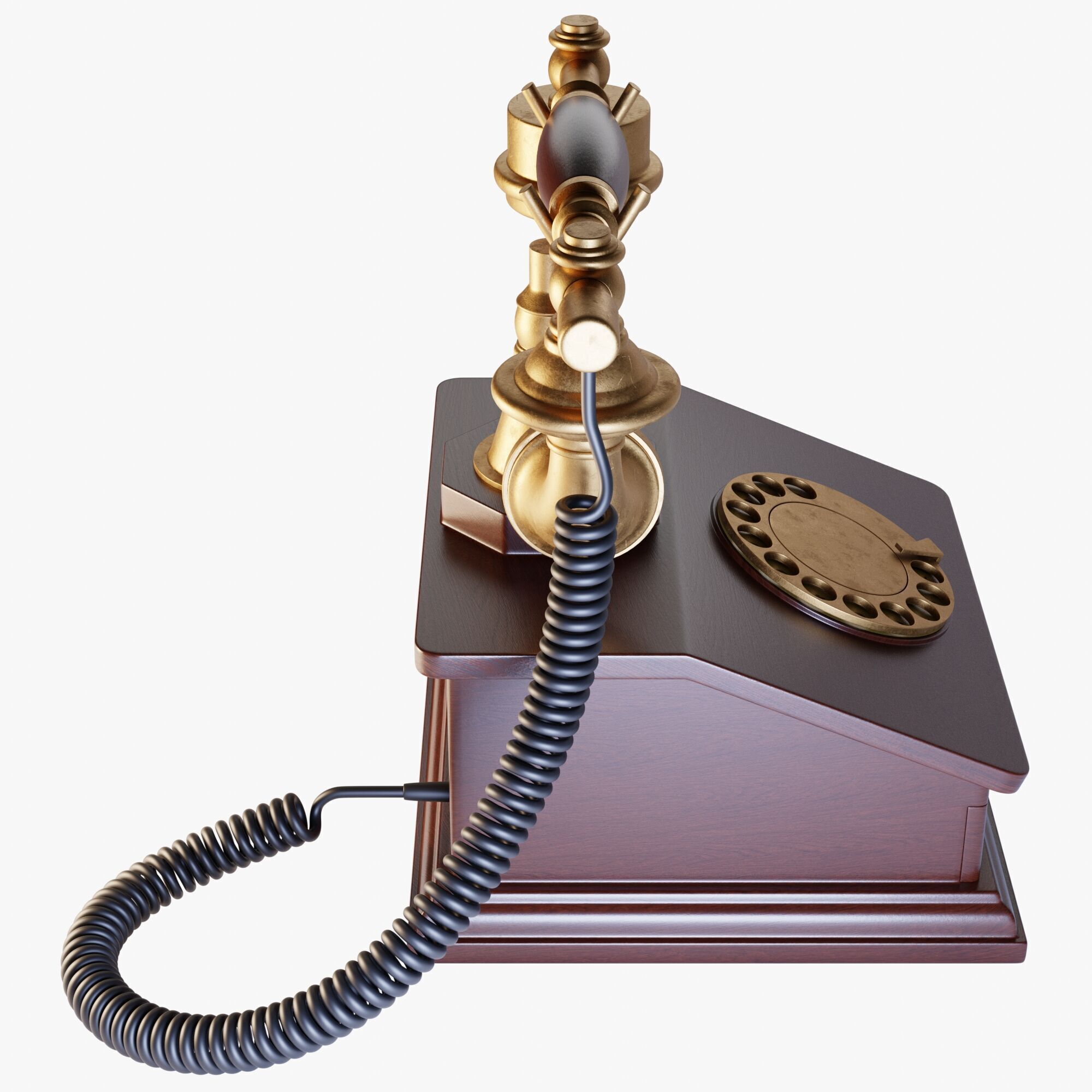 Old Telephone 3D model_3