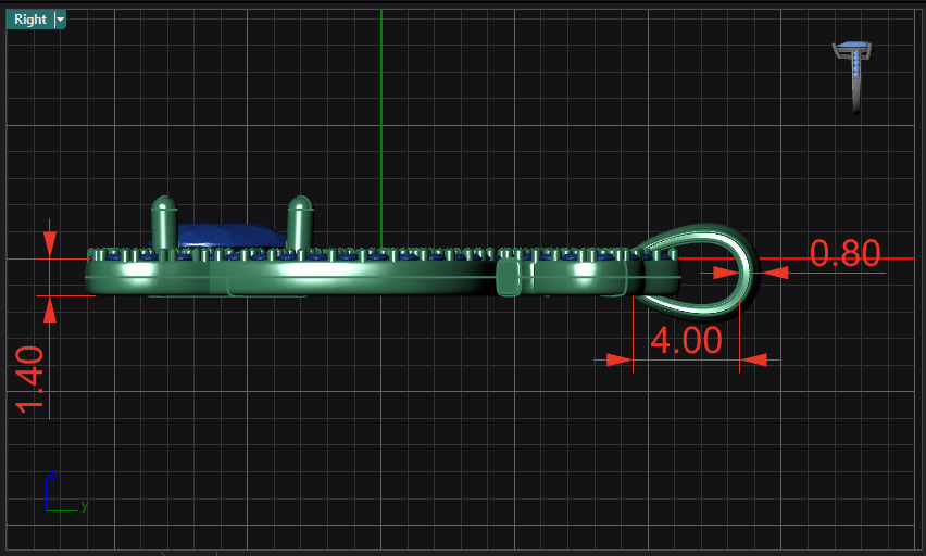 Pendant Cat 02model 3D  print 3D print model_5