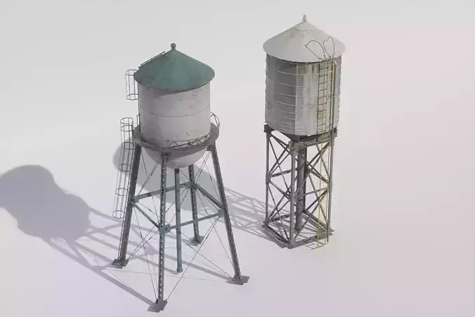 Overhead Water Storage  3d model