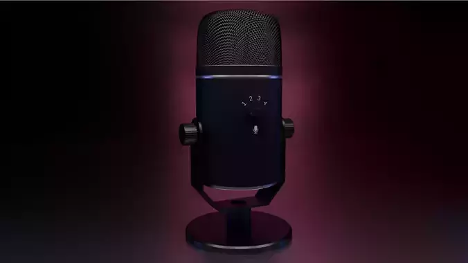 Desktop Condenser Microphone 4K high poly