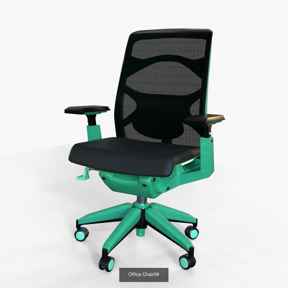 10 Office Chairs by domy set 1 3D Model Collection_2