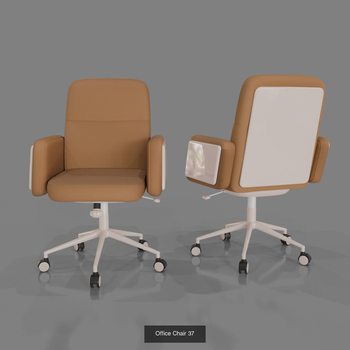 10 Office Chairs by domy set 1 3D Model Collection_10