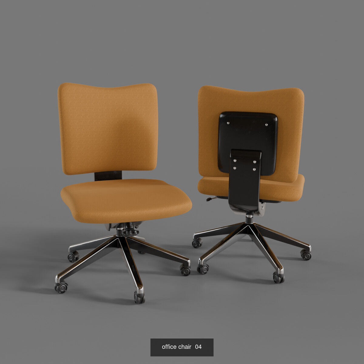 10 Office Chairs by domy set 1 3D Model Collection_8
