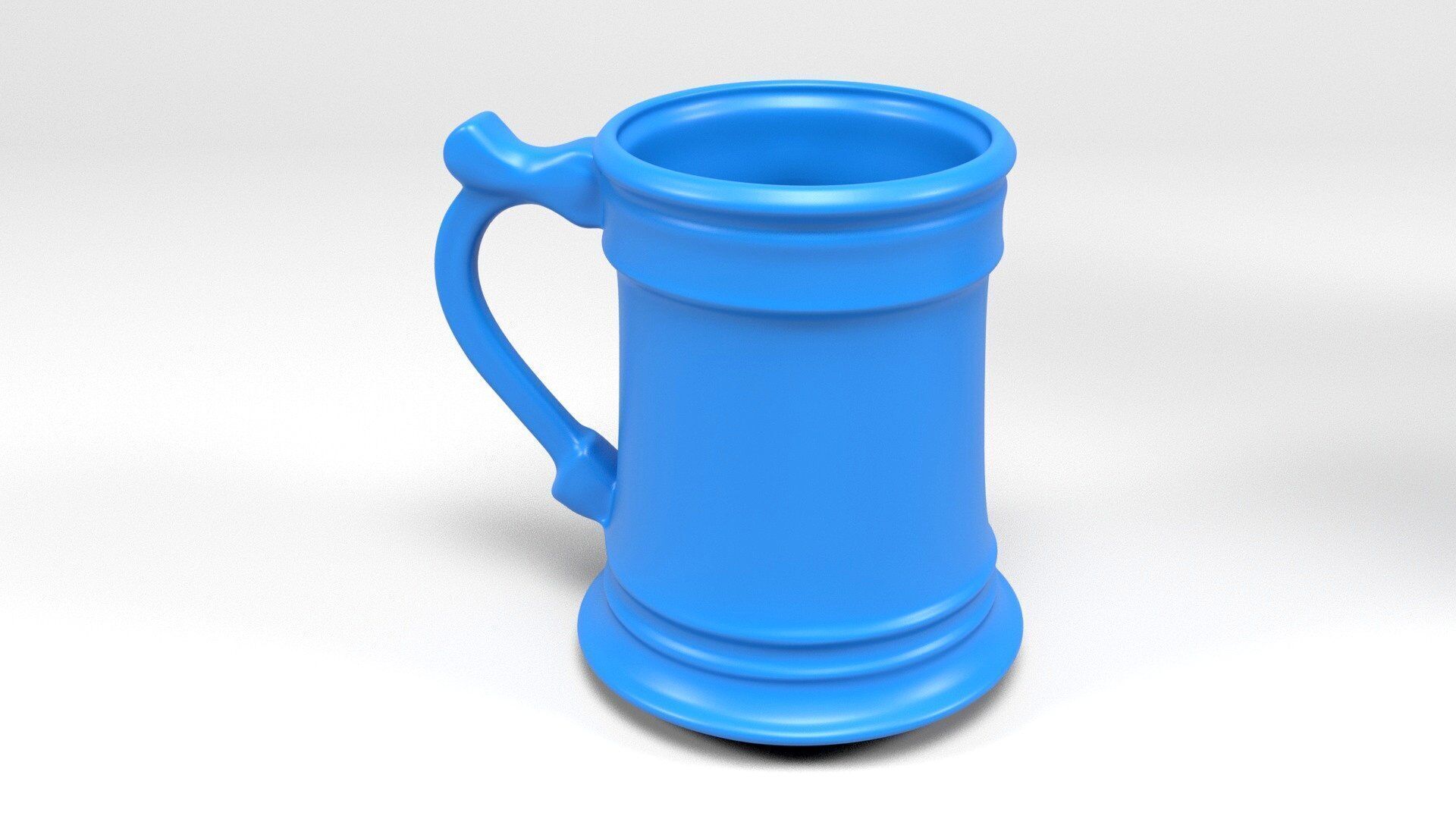 Medieval jug and glass 3D print model_6
