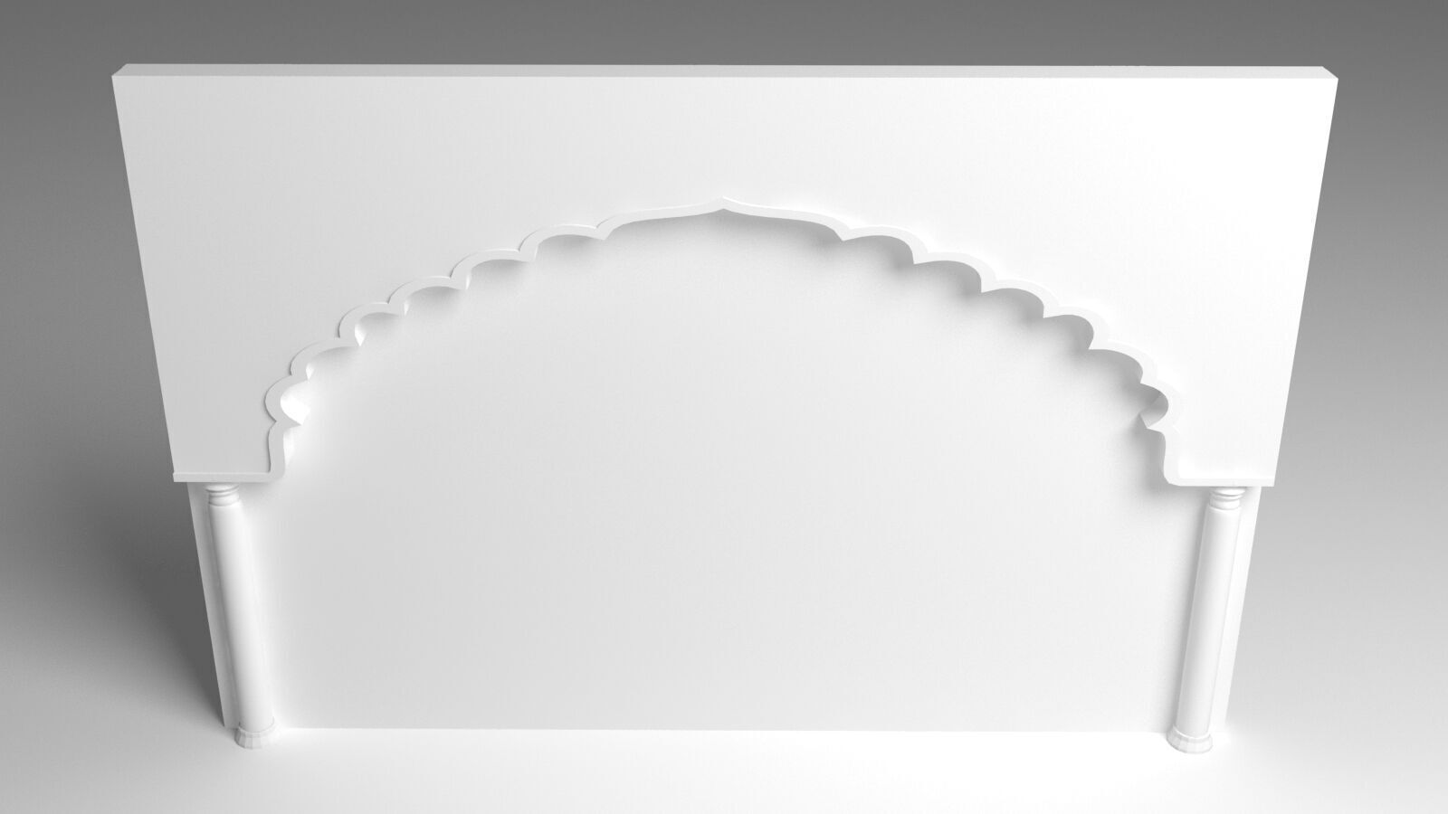 Indian Arch 3D model_7