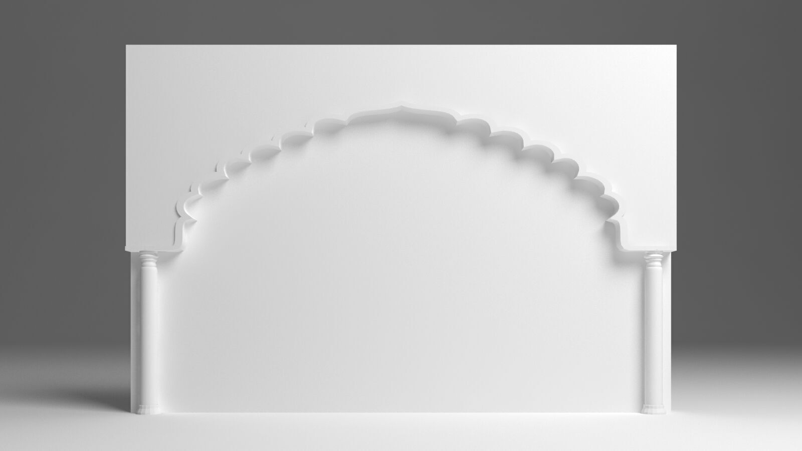 Indian Arch 3D model_4