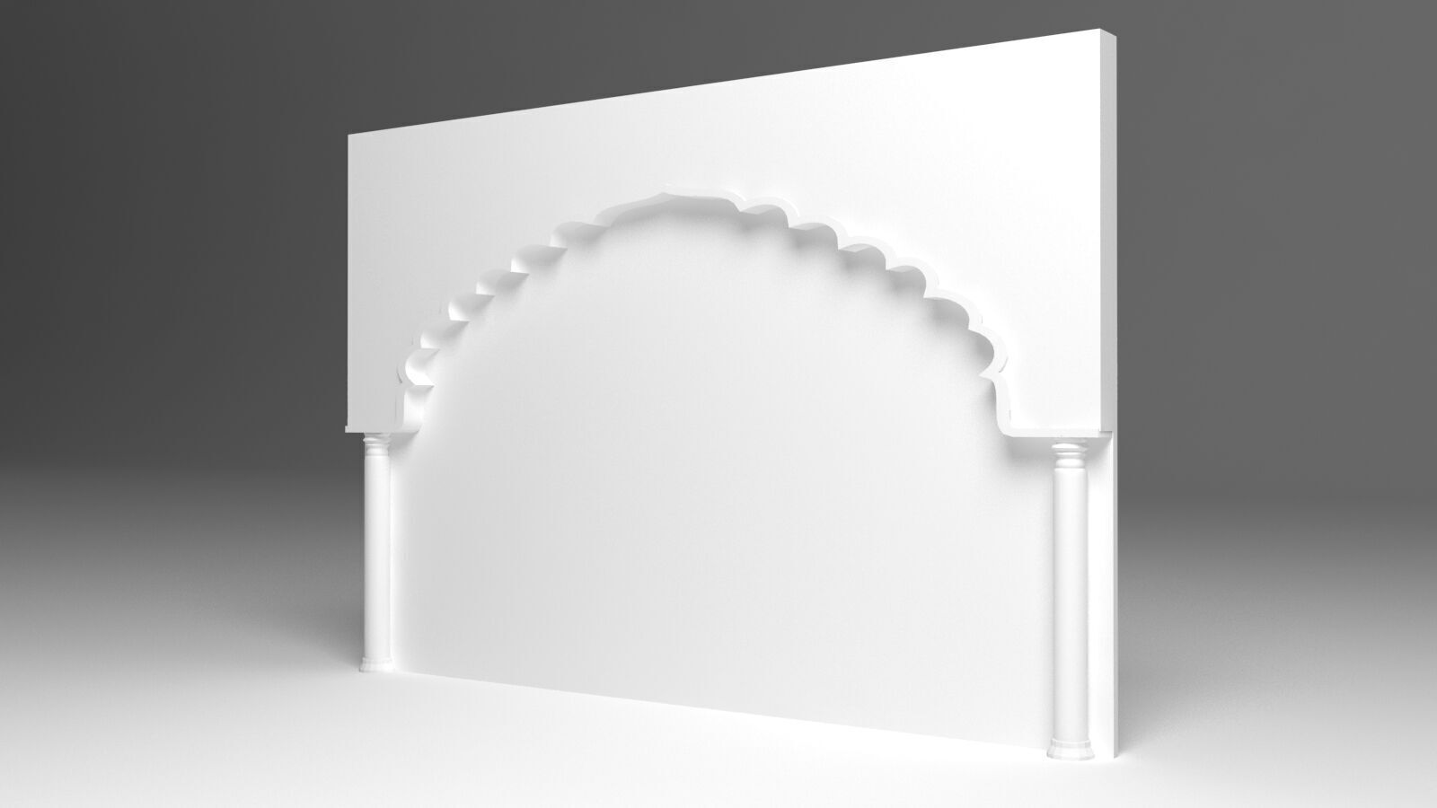 Indian Arch 3D model_6