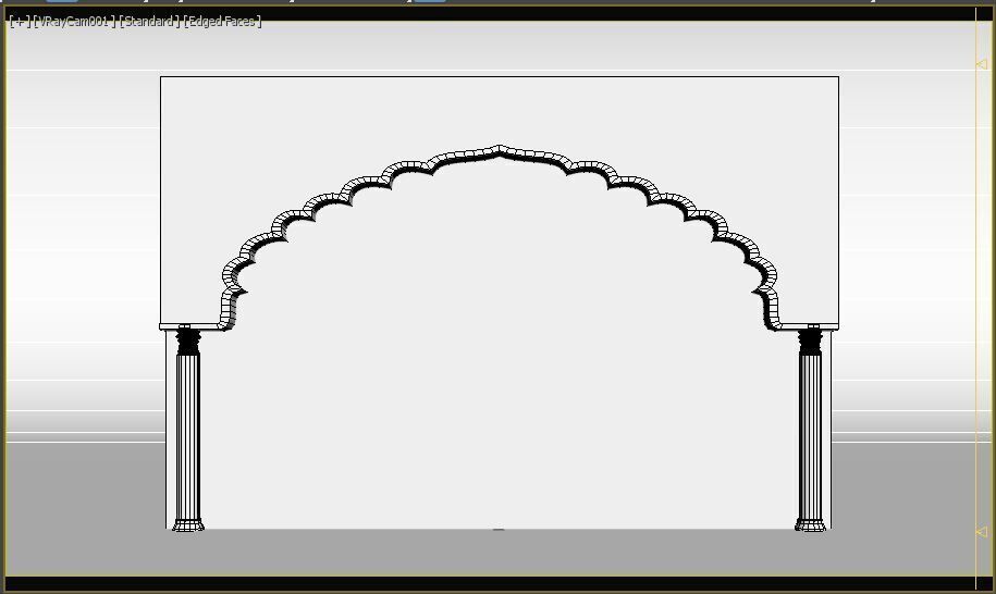 Indian Arch 3D model_8