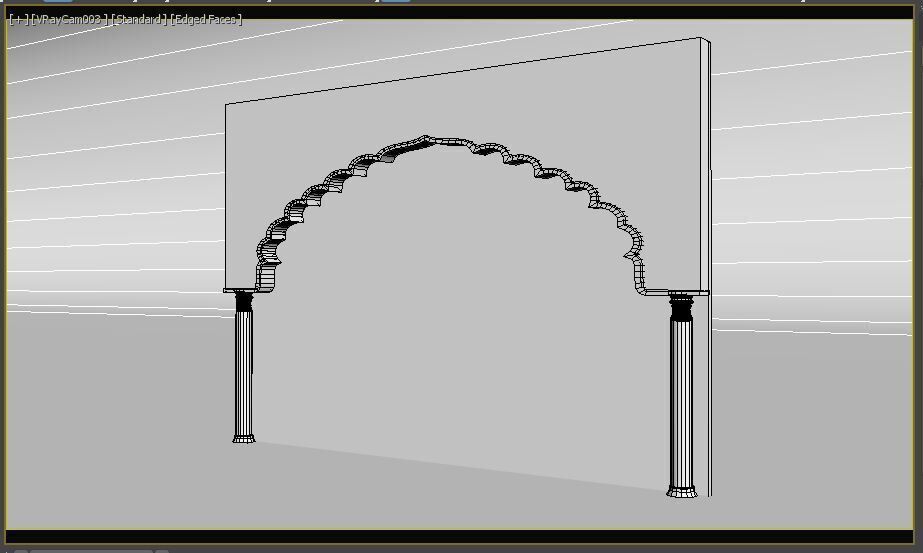 Indian Arch 3D model_10