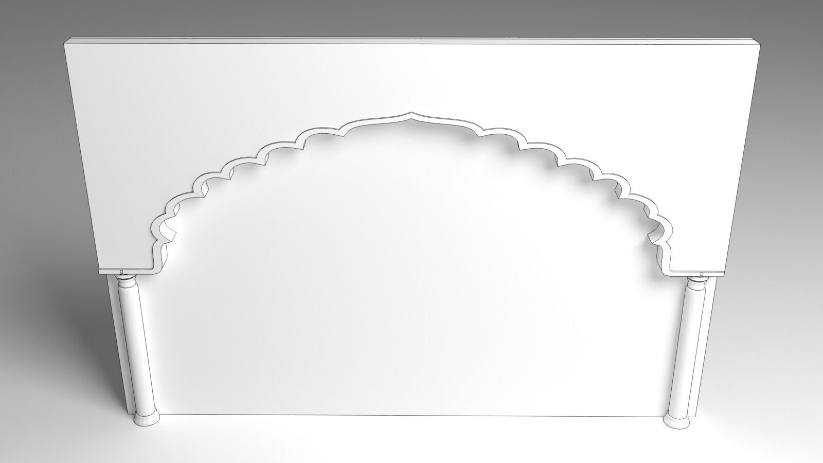 Indian Arch 3D model_3