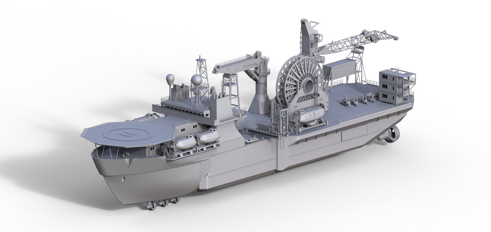 Kreuz Installer Modelship Schiffsmodell Vessel Offshore 3D print model_15