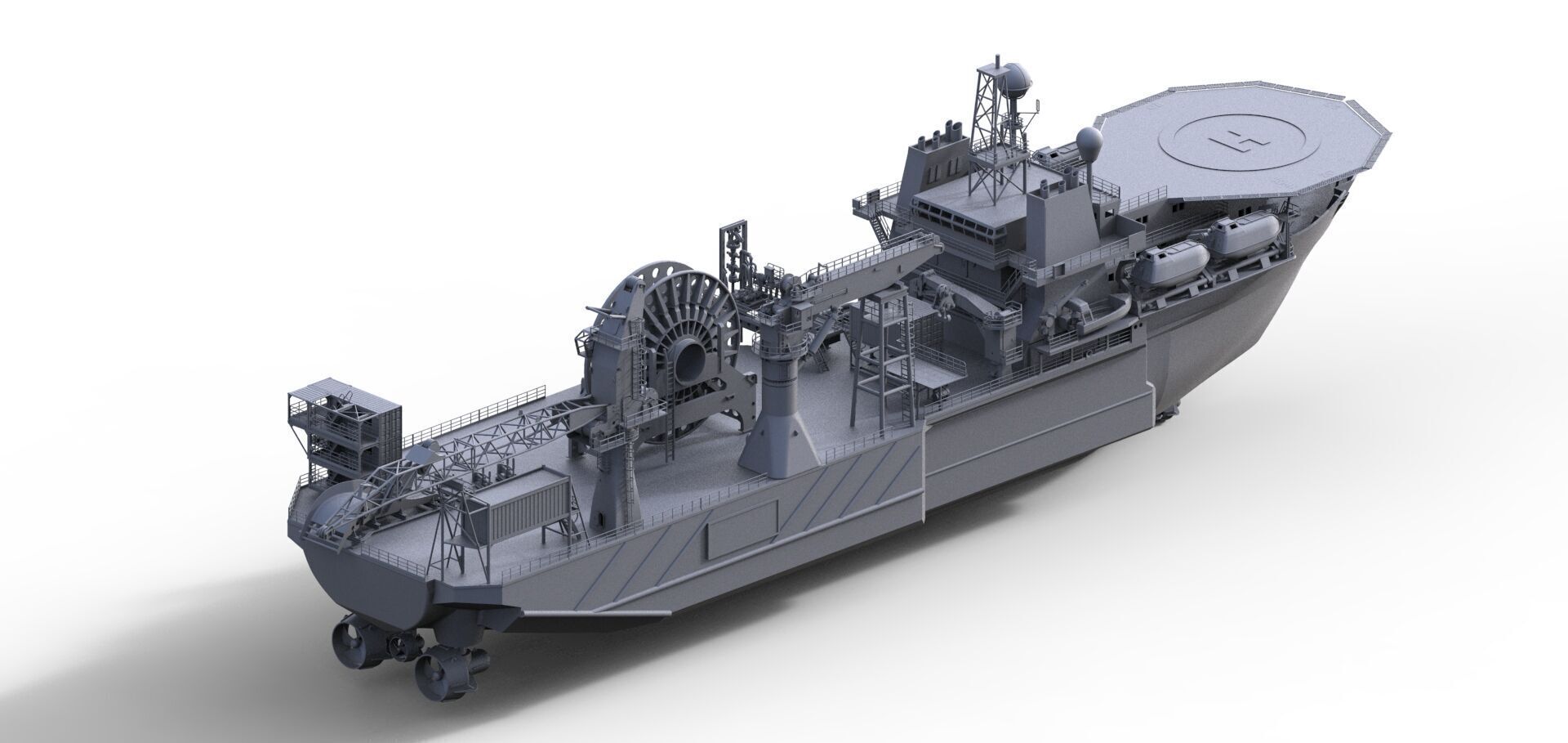 Kreuz Installer Modelship Schiffsmodell Vessel Offshore 3D print model_11