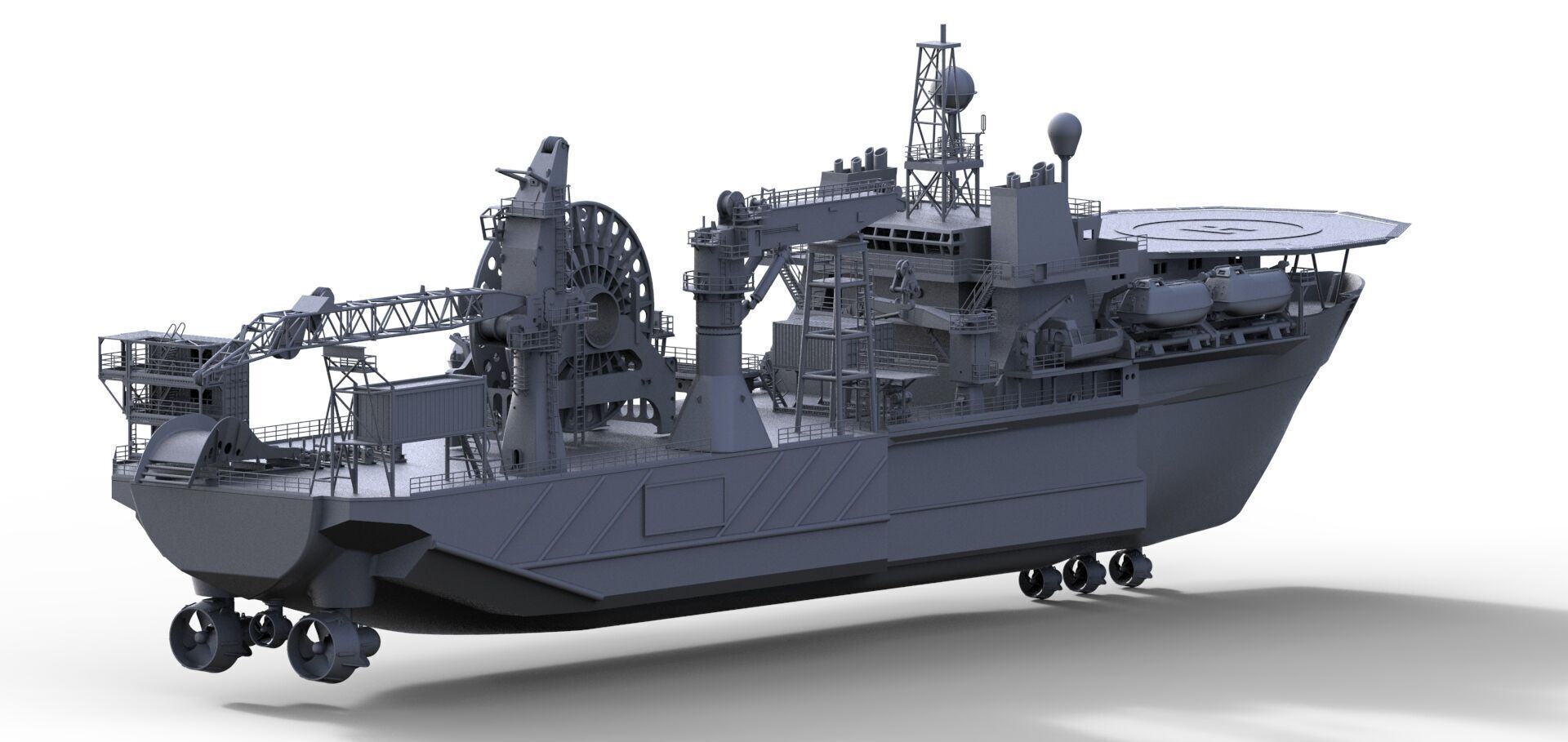 Kreuz Installer Modelship Schiffsmodell Vessel Offshore 3D print model_8