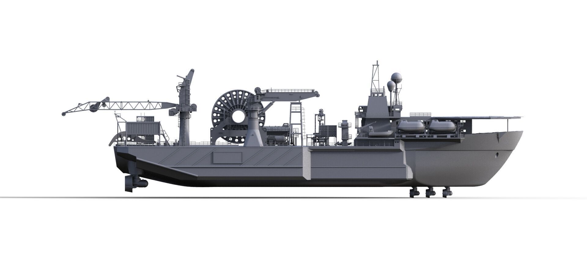 Kreuz Installer Modelship Schiffsmodell Vessel Offshore 3D print model_14