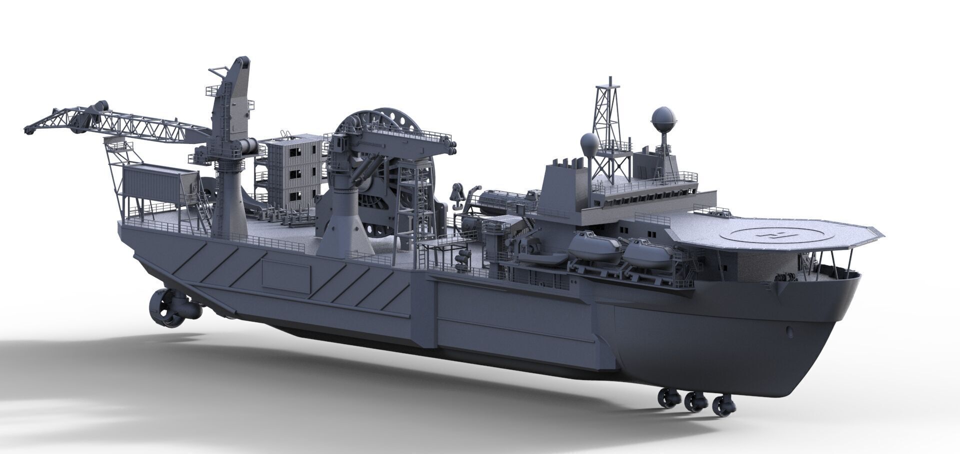Kreuz Installer Modelship Schiffsmodell Vessel Offshore 3D print model_7