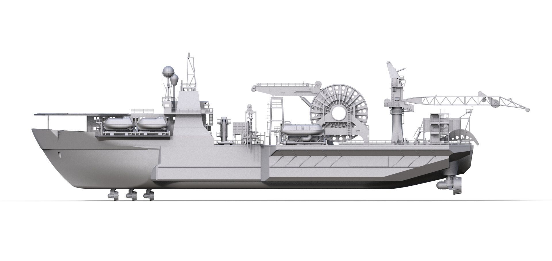 Kreuz Installer Modelship Schiffsmodell Vessel Offshore 3D print model_9