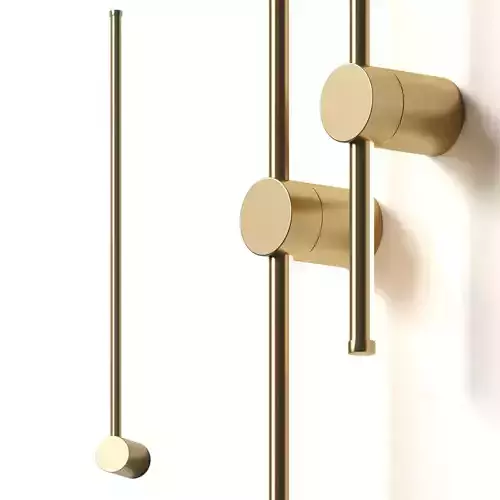 Create white - Linear metal sconce